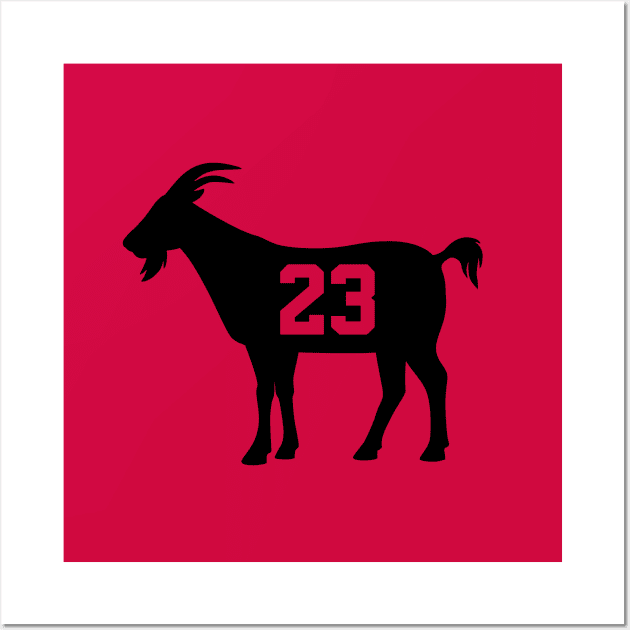 CHI GOAT - 23 - Red Wall Art by KFig21